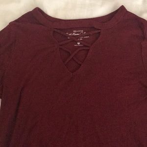 Long sleeve crop top